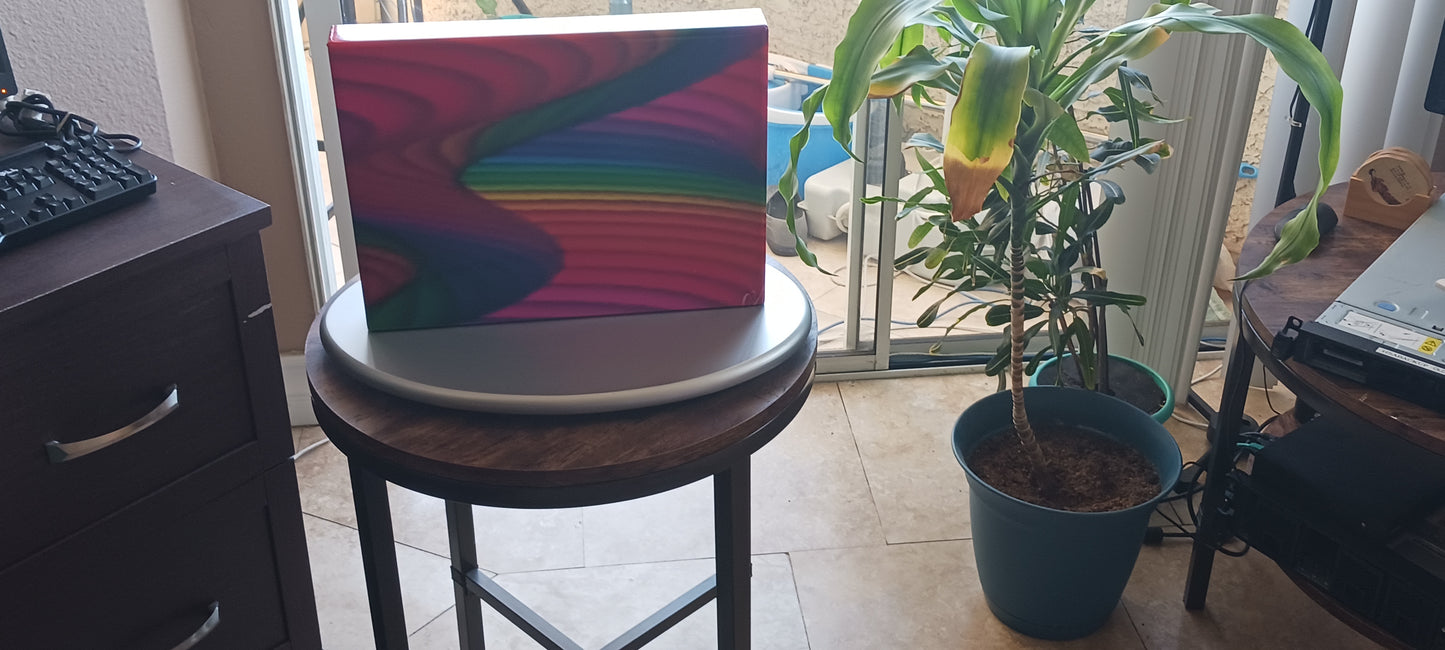 JVS Art | Gallery Wrapped on Salvaged Steel Oil Pans