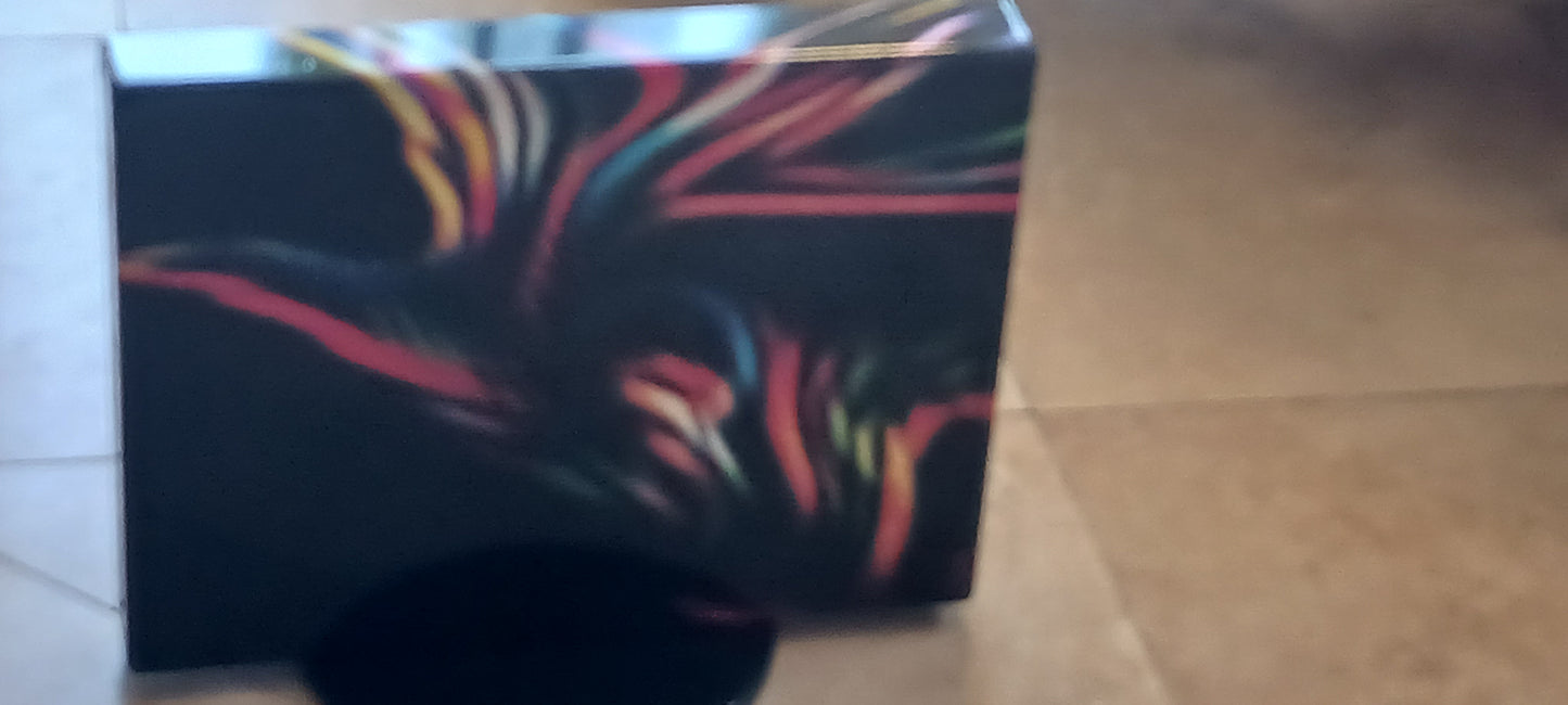 JVS Art | Gallery Wrapped on Salvaged Steel Oil Pans