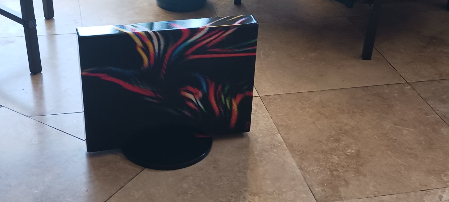 JVS Art | Gallery Wrapped on Salvaged Steel Oil Pans