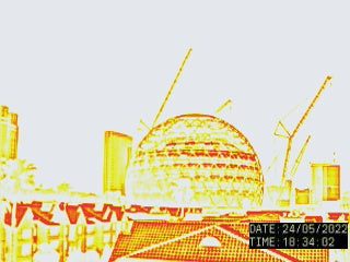 MSG Sphere Las Vegas Black Hot Purple