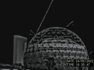 MSG Sphere Las Vegas Black Hot Purple