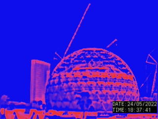 MSG Sphere Las Vegas Black Hot Purple