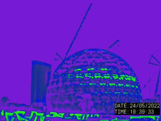 MSG Sphere Las Vegas Black Hot Purple